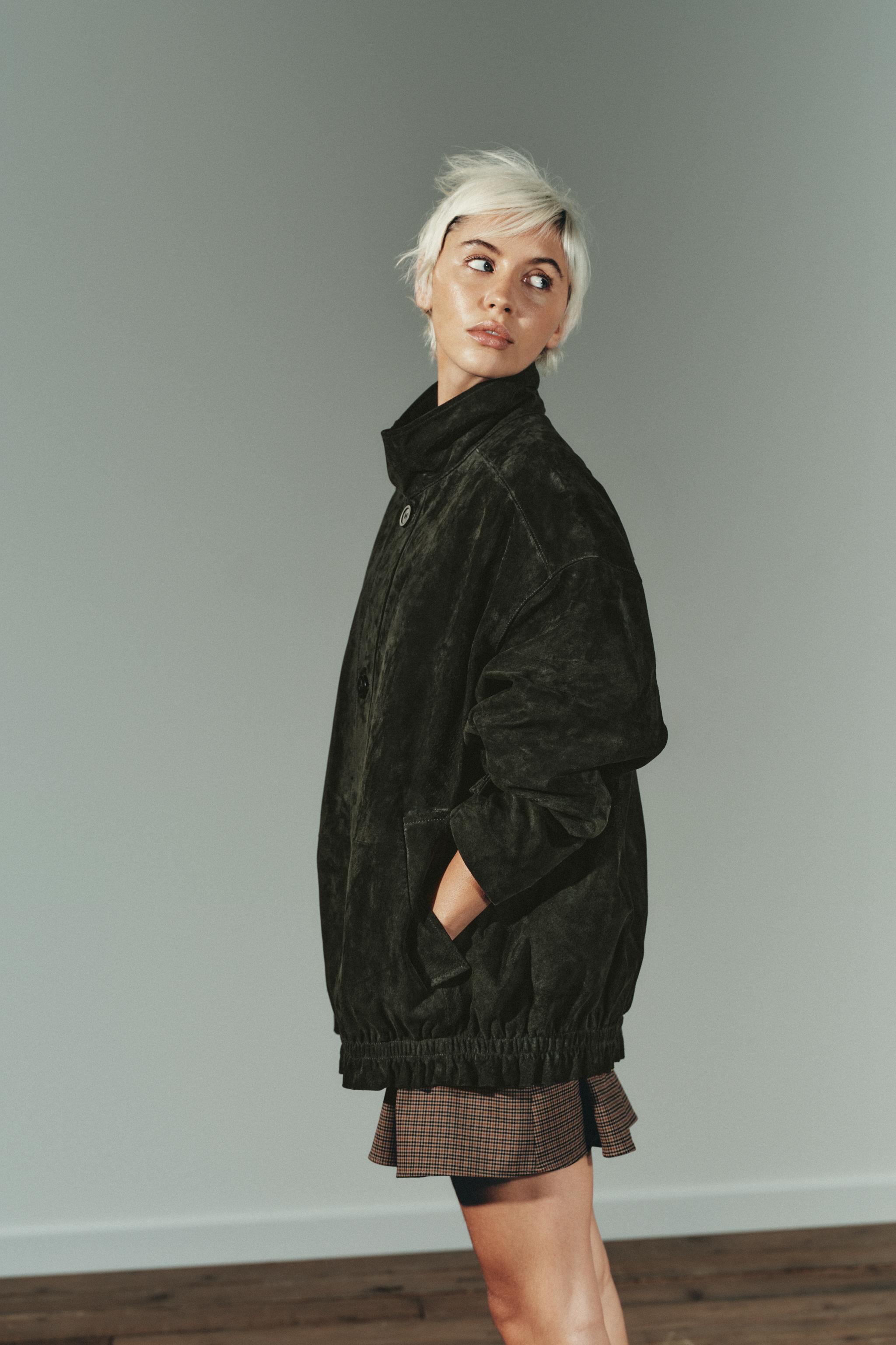 100% SUEDE LEATHER JACKET